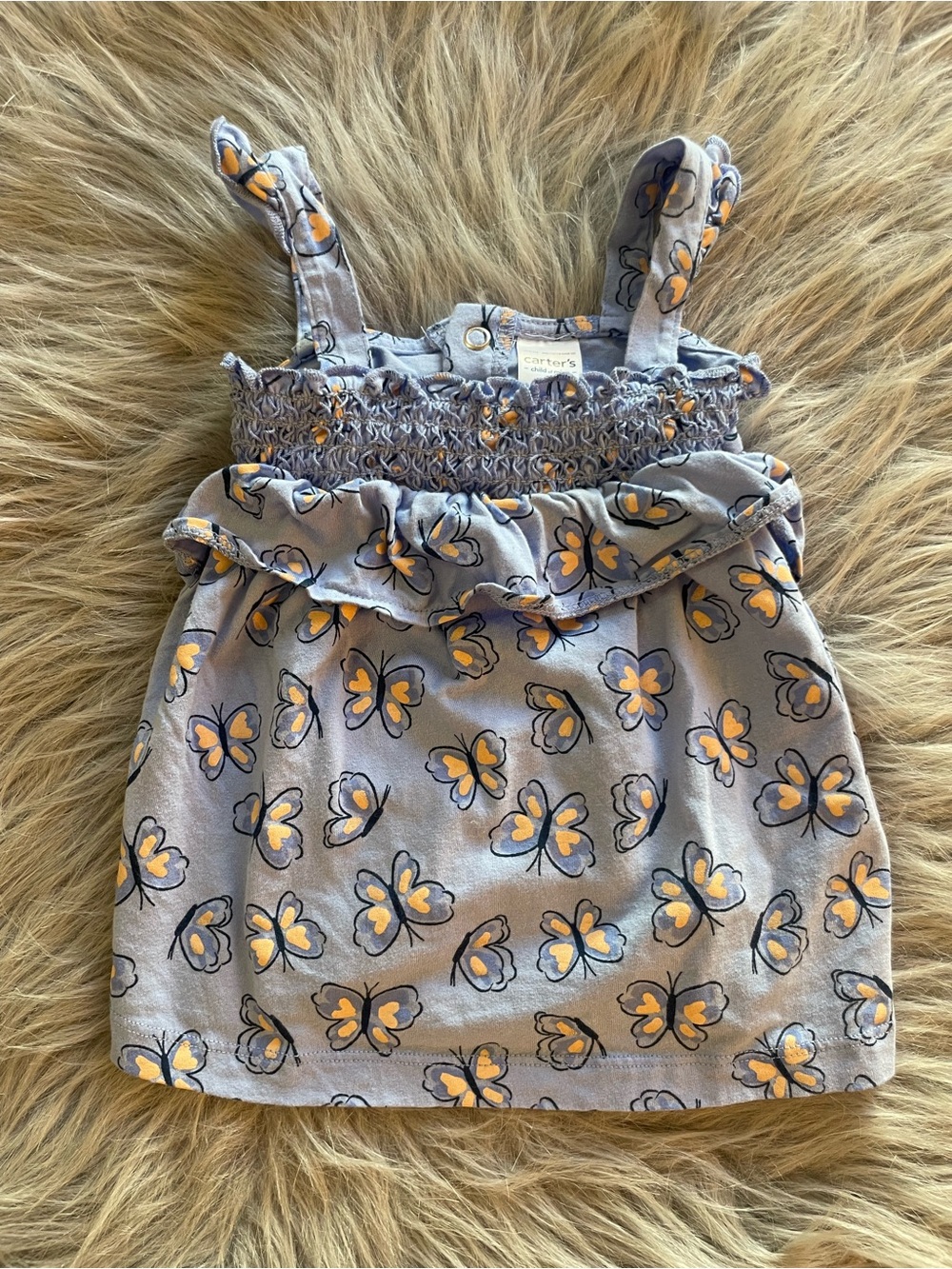 Carter's Blue Butterfly Print Sundress